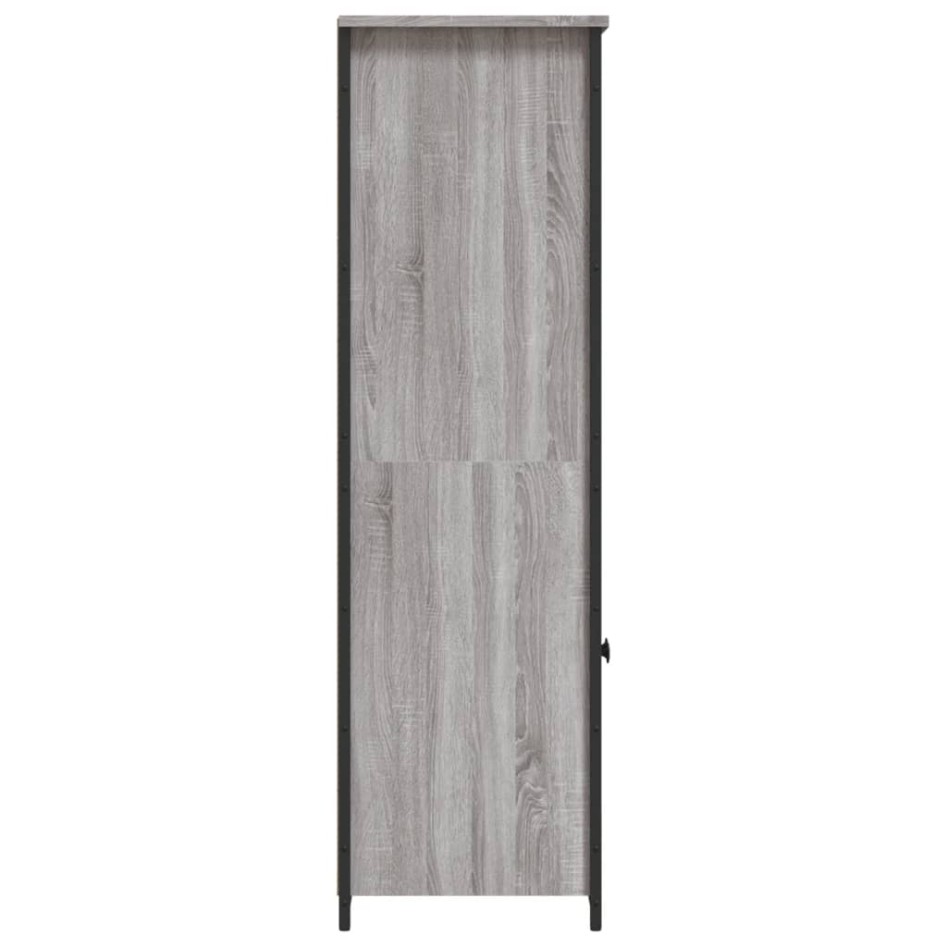 Aparador alto madera contrachapada Sonoma gris 62x36x121,5