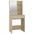 Tocador con LED color roble Sonoma 60x40x140