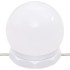 Juego de tocador con LED madera contrachapada gris