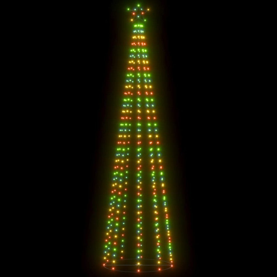 Árbol de Navidad cónico 400 LEDs de colores 100x360