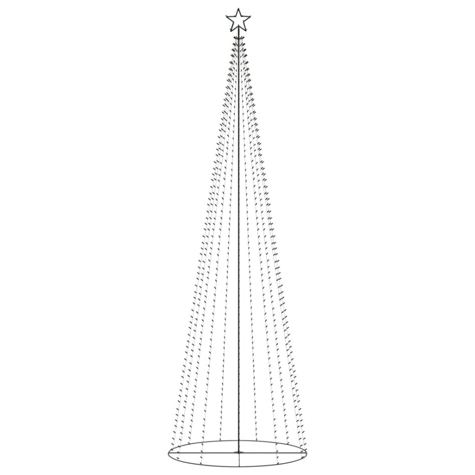 Árbol de Navidad cónico 752 LEDs de colores 160x500