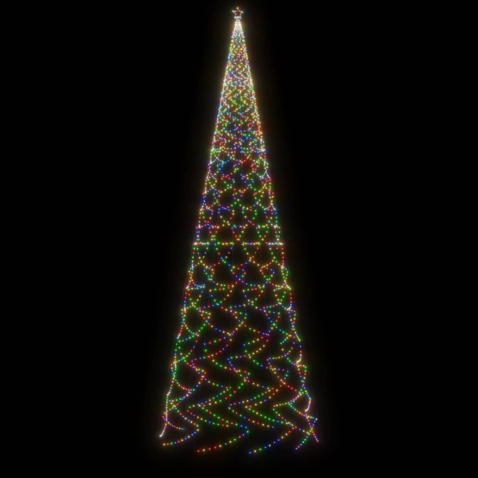 Árbol de Navidad con pincho 3000 LED de colores 800