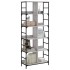 Estantería de madera de ingeniería gris Sonoma 78,5x33x188,5