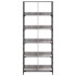 Estantería de madera de ingeniería gris Sonoma 78,5x33x188,5