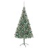 Árbol de Navidad artificial con LEDs, bolas y piñas 210