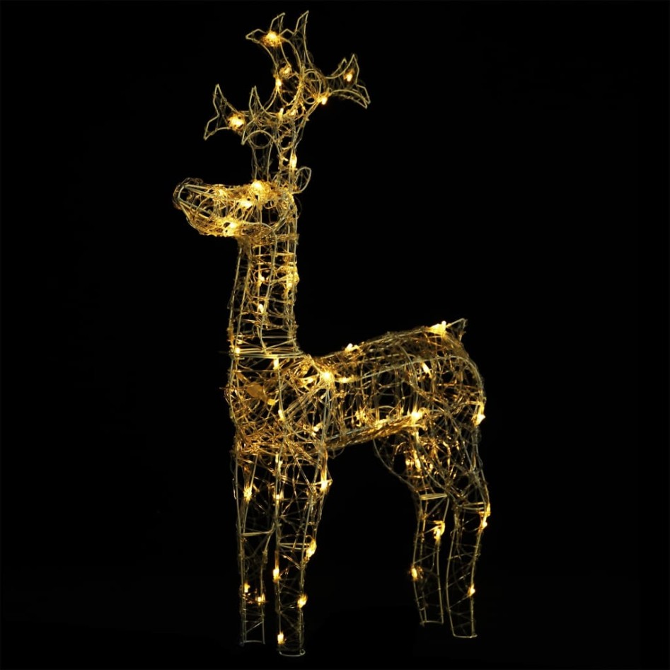 Renos de Navidad acrílico 2 unidades 60x16x100