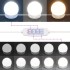 Tocador con LED color roble ahumado 130x50x132,5