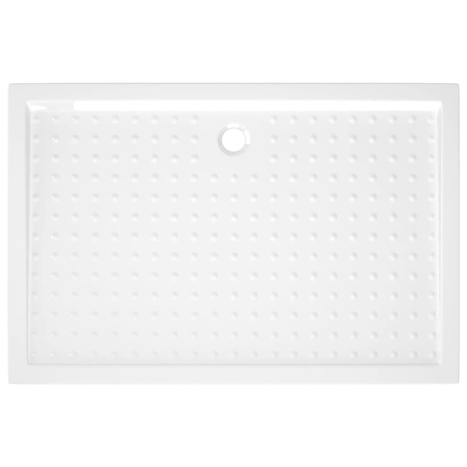 Plato de ducha con puntos ABS blanco 80x120x4