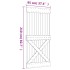 Puerta NARVIK madera maciza pino 95x210