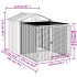 Gallinero con corral acero galvanizado gris claro