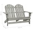 Otomana Adirondack de jardín 2 plazas madera de abeto