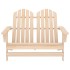 Otomana Adirondack de jardín 2 plazas madera de