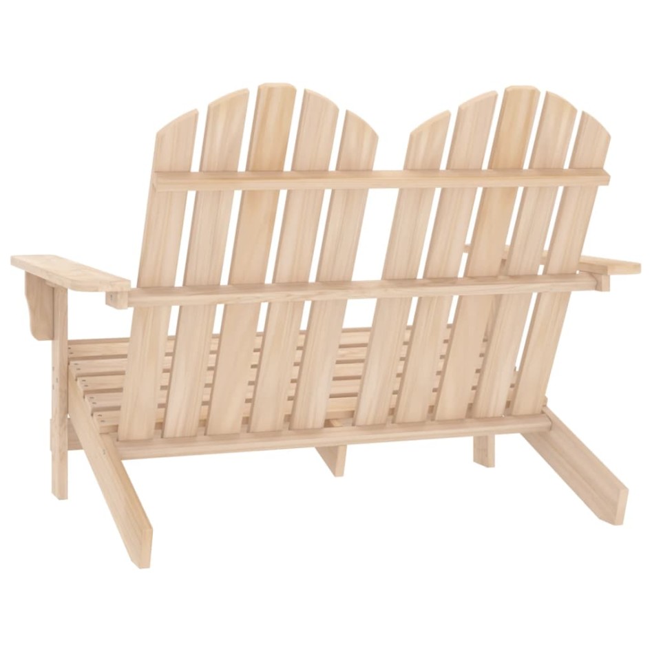 Otomana Adirondack de jardín 2 plazas madera de