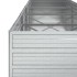 Arriate de acero galvanizado plateado 320x80x77