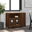 Aparador de madera de ingeniería marrón roble 100x35x75 cm