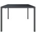 Mesa de jardín de acero gris antracita 200x100x72
