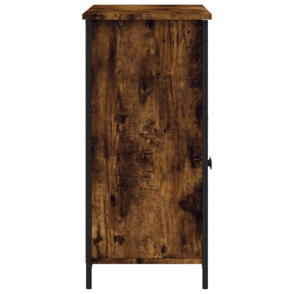 Aparador madera de ingeniería roble ahumado 100x35x75