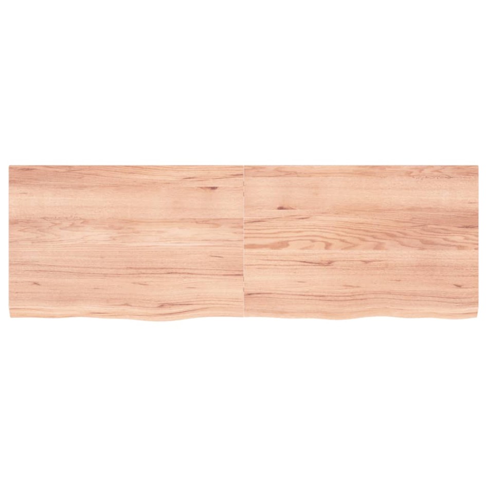 Estante pared madera roble tratada marrón claro 180x60x(2-4)