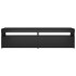 Muebles de TV con luces LED 2 unidades negro 75x35x40