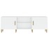 Mueble para TV madera contrachapada blanco 150x30x50