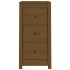 Aparadores 2 uds madera maciza de pino marrón miel 40x35x80