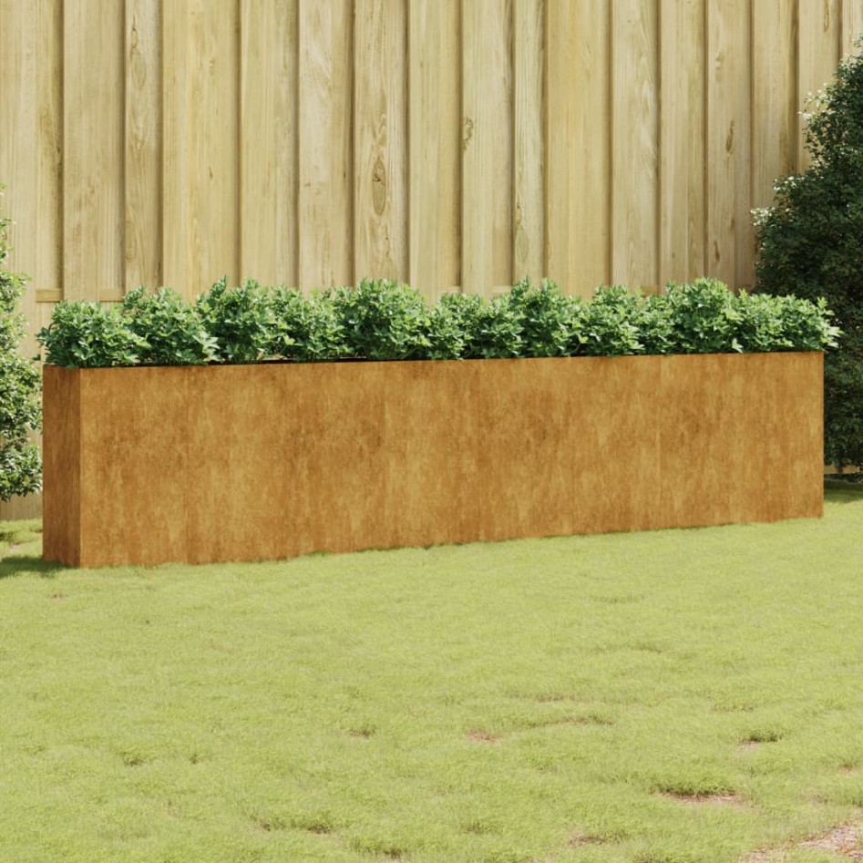 Jardinera acero corten 360x40x80