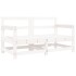 Sillones de jardín con cojines 2 uds madera maciza pino