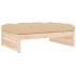 Taburete de jardín madera maciza de pino 120x80
