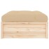 Taburete de jardín madera maciza de pino 120x80