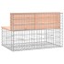 Banco jardín diseño gaviones madera abeto Douglas 103x70x65