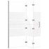Mampara de ducha plegable ESG blanco 120x140