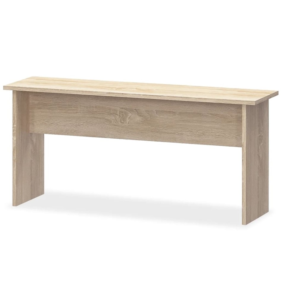 Mesa de comedor y bancos 3 piezas madera ingeniería