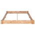 Estructura de cama de madera maciza de roble 140x200