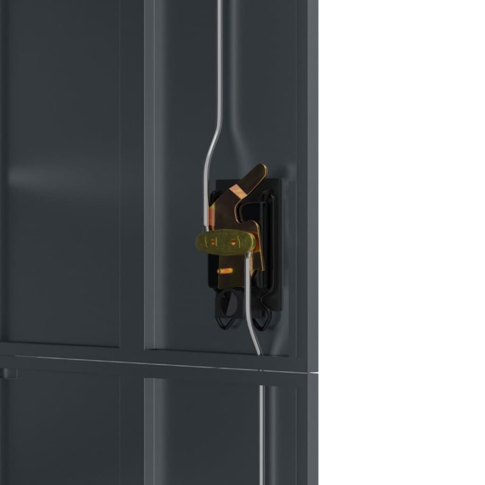 Taquilla de acero gris antracita 90x40x180