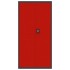 Armario archivador de acero gris antracita y rojo 90x40x180