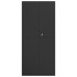Armario archivador de acero negro 90x40x200