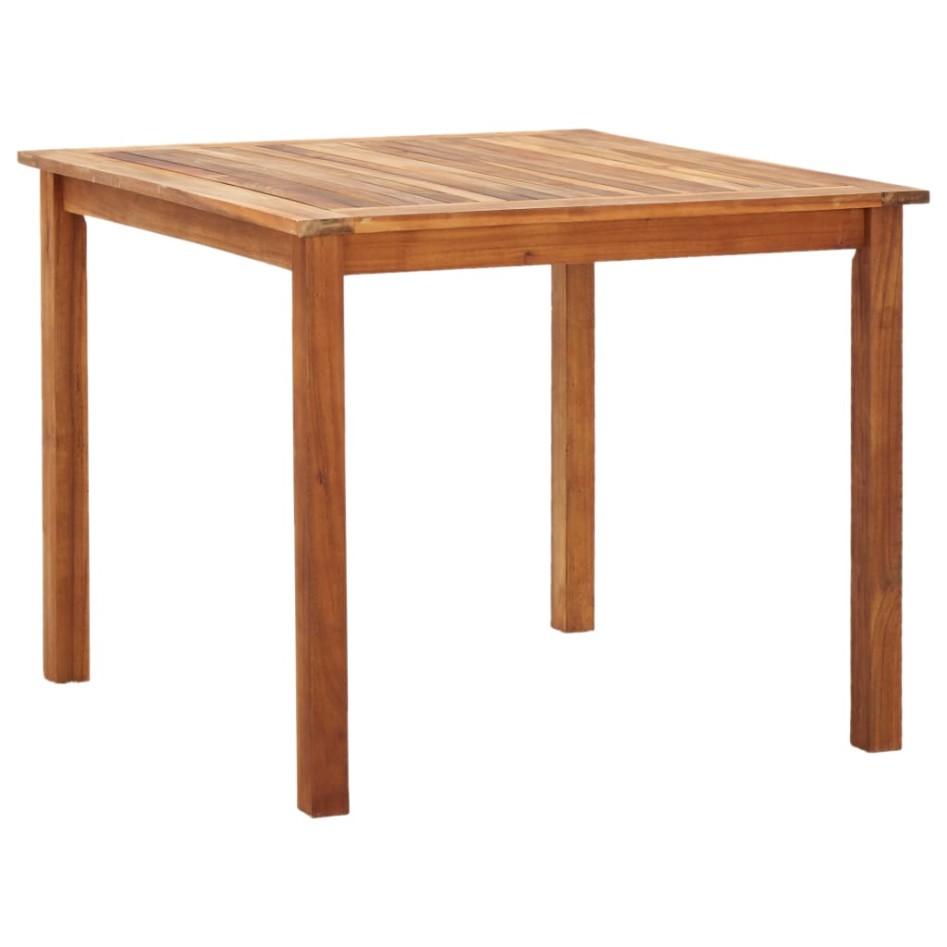 Set de comedor 5 pzas ratán sintético madera maciza acacia