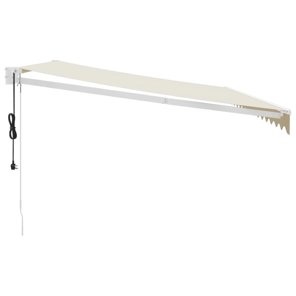 Toldo retráctil automático color crema 4,5x3