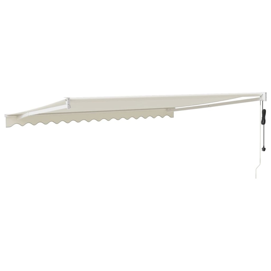Toldo retráctil automático color crema 4,5x3