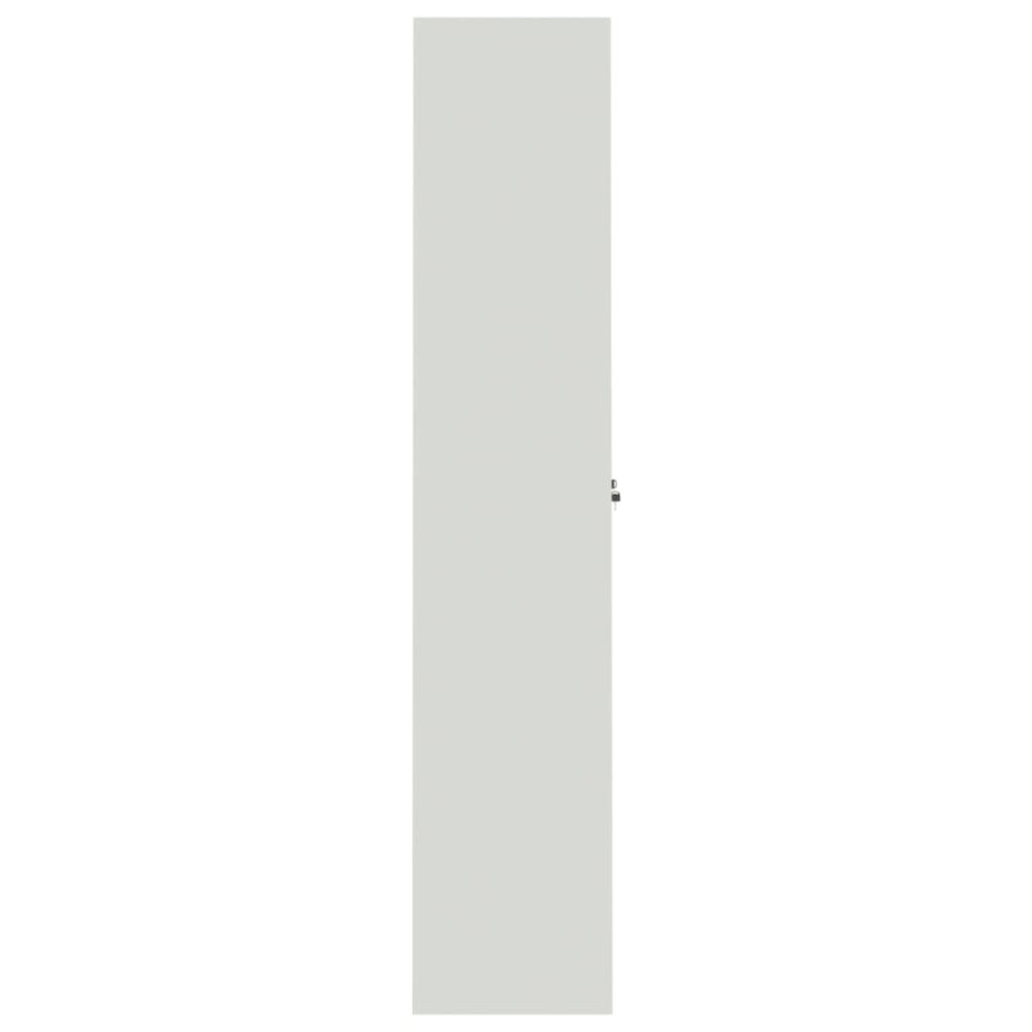 Armario archivador de acero gris claro 105x40x180