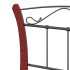 Estructura de cama de metal negra 90x200