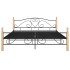 Estructura de cama de metal negra 180x200