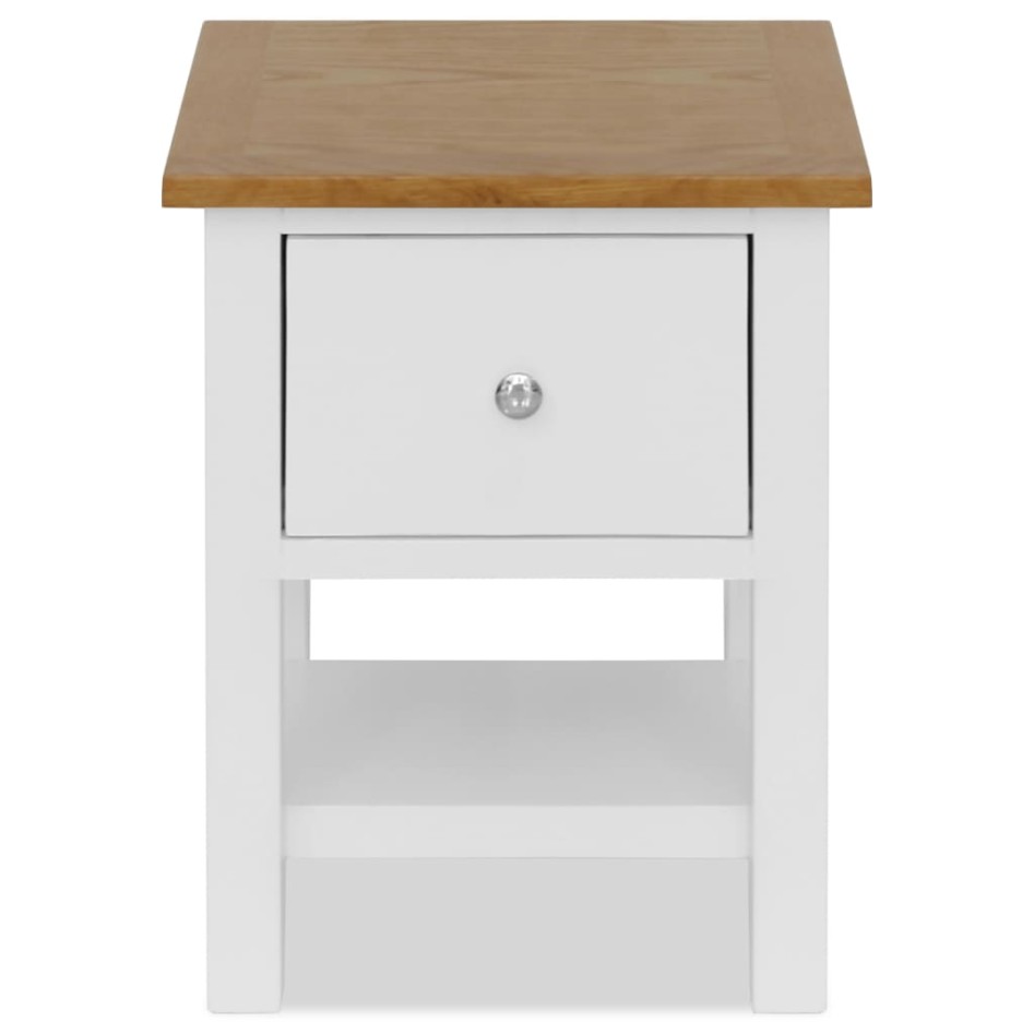 Mesitas de noche 2 unidades madera maciza de roble 36x30x47