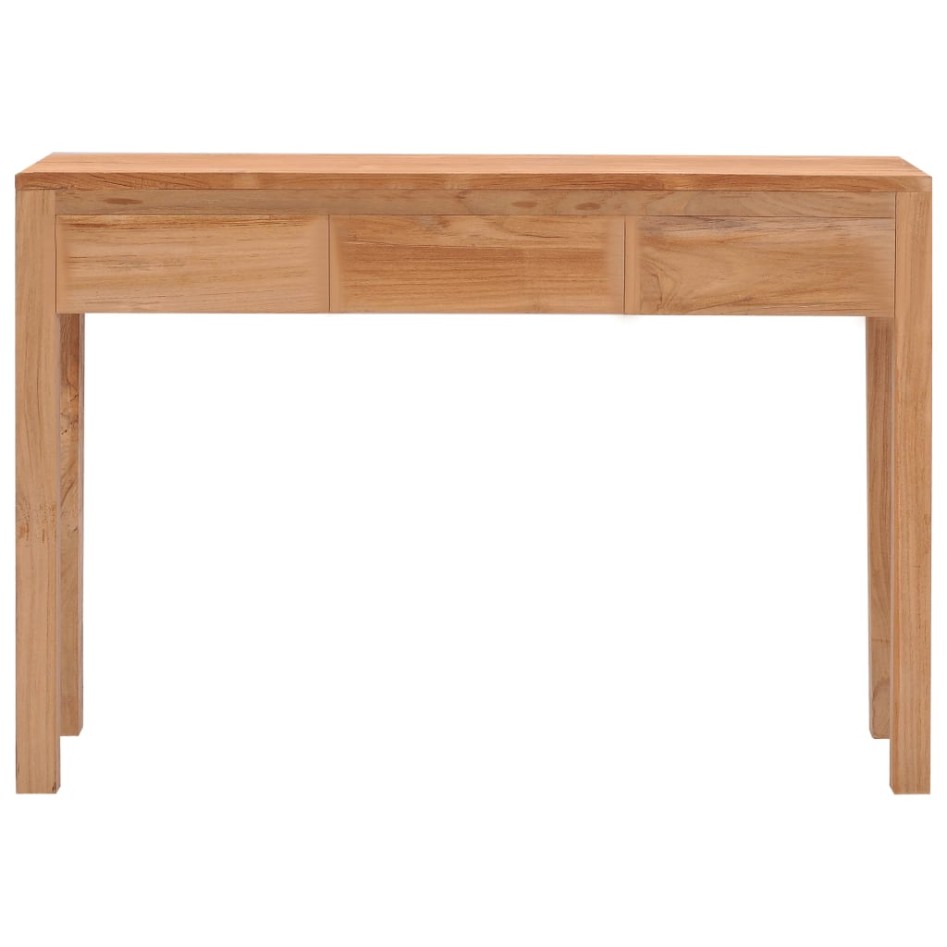 Mesa consola de madera maciza de teca 110x35x75