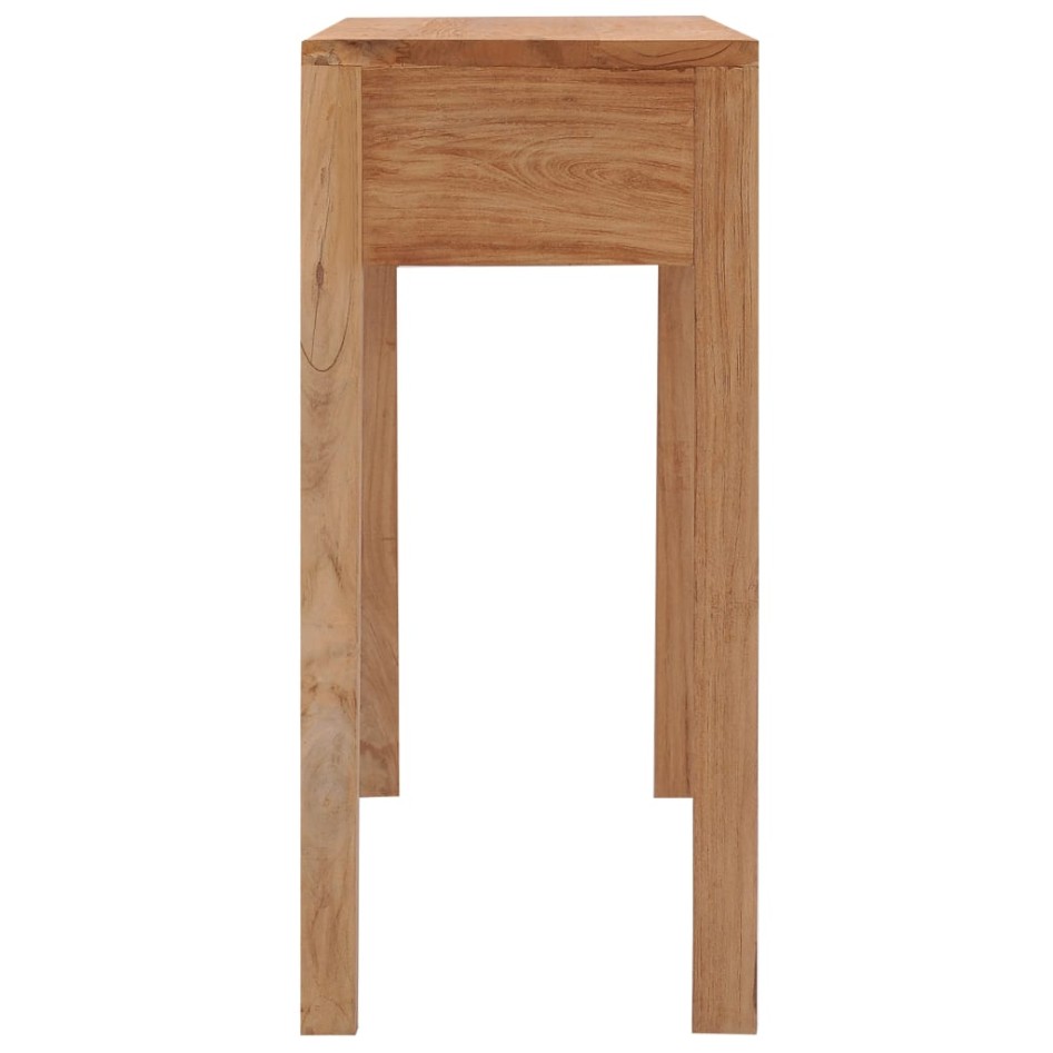 Mesa consola de madera maciza de teca 110x35x75
