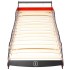 Cama con forma de coche de carreras para niños roja 90x200
