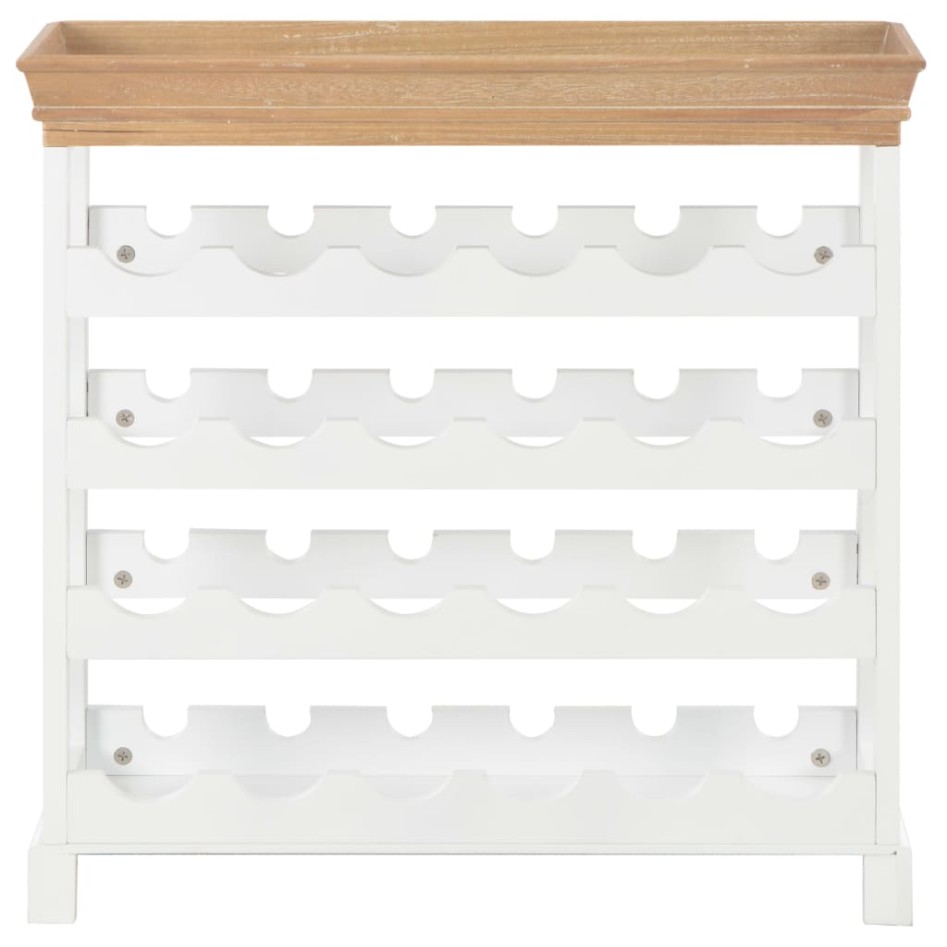 Armario botellero MDF blanco 70x22,5x70,5