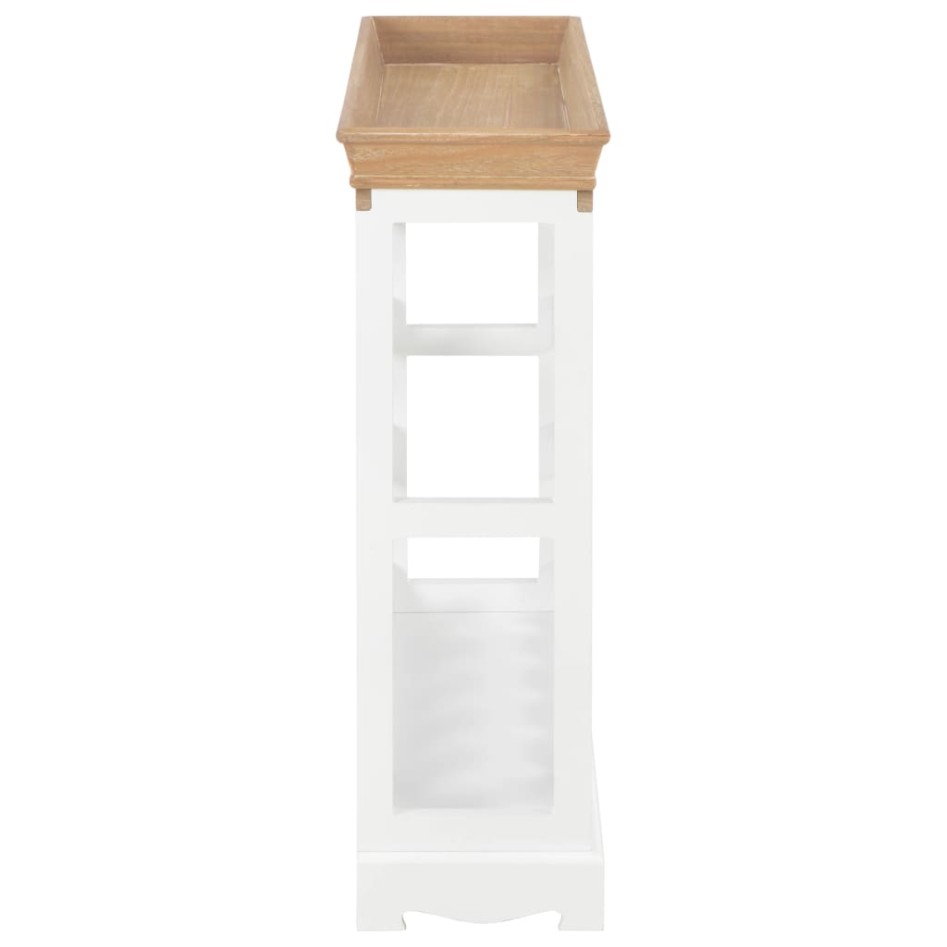 Armario botellero MDF blanco 70x22,5x70,5