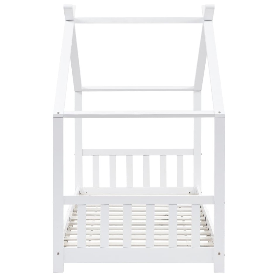 Estructura de cama infantil madera maciza pino blanco 90x200