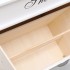 Mueble zapatero de madera de Paulownia blanco 50x28x58